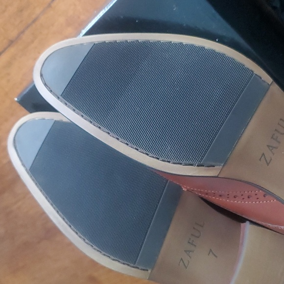 EUC Men's Lace up Wingtip Dress Shoes -Cognac Brown Size 7 - Picture 4 of 9